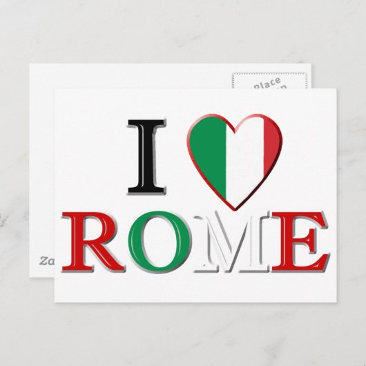 Carte Postale Rome (Devant / Derrière)