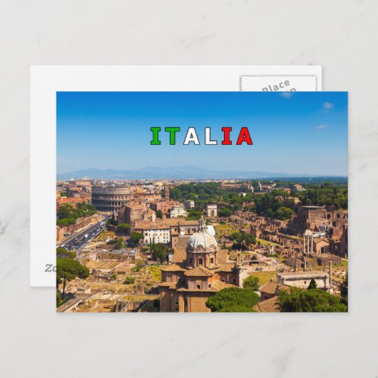 Carte Postale Rome #01F (Devant / Derrière)