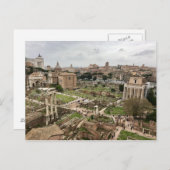 Carte postale Rome antique Forum impérial (Devant / Derrière)