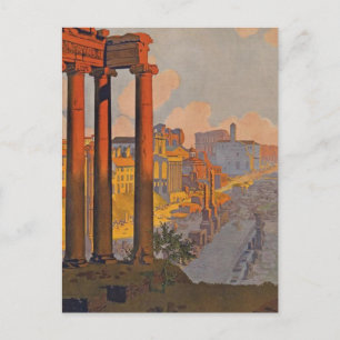 Carte Postale Rome antique Voyage et peinture