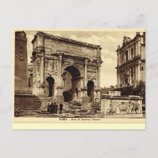Carte Postale Rome, Arc de Septimus Severus (Devant)