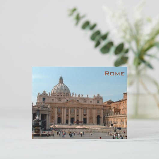 Carte Postale Rome - Basilique Saint-Pierre (Debout devant)