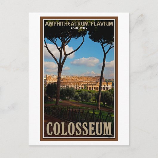 Carte Postale Rome - Colisée de Palatine Hill (Devant)