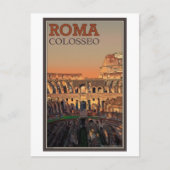 Carte Postale Rome - Colisée et Lune (Devant)