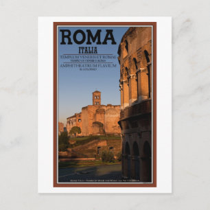 Carte Postale Rome - Colisée et Temple de Vénus
