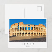 Carte Postale Rome, Colisée, Italie (Devant / Derrière)