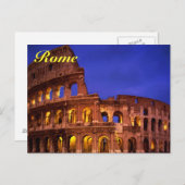 carte postale rome colosseum (Devant / Derrière)