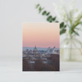 Carte Postale Rome de Gianicolo panorama au coucher du soleil (Debout devant)