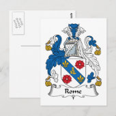 Carte Postale Rome Family Crest (Devant / Derrière)