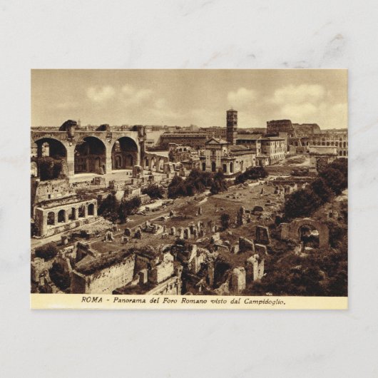 Carte Postale Rome, Forum, Panorama (Devant)