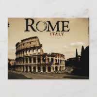 Rome Italie Colisée Voyage Art Vintage