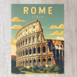 Carte Postale Rome Italie Colisée Voyage Art Vintage<br><div class="desc">Design vectoriel du Colisée de Rome. Rome est située dans la partie centrale-ouest de la péninsule italienne,  dans le Latium,  le long des rives du Tibre.</div>