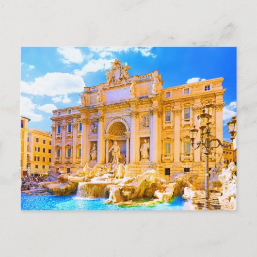 Carte Postale Rome, Italie - Fontaine de Trevi (Devant)