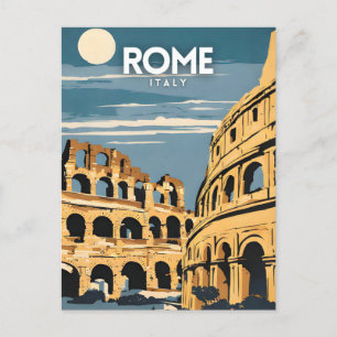 Carte Postale Rome Italie Nostalgique Voyage Art