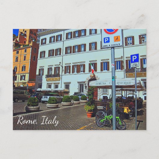 Carte postale Rome Italie Piazza (Devant)