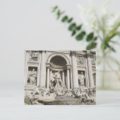 carte postale Rome Italie Trevi Fontaine (Debout devant)