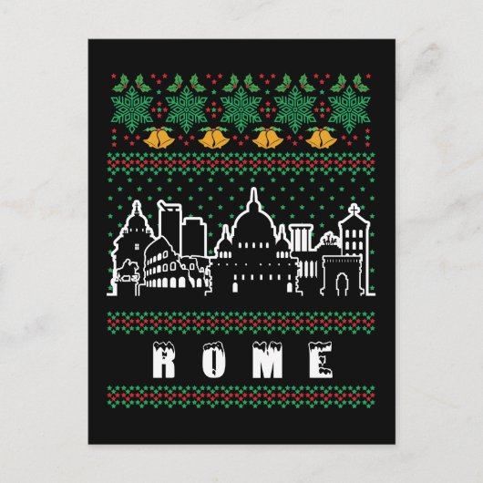 Carte Postale Rome Italie Villant Noël (Devant)
