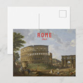 Carte Postale Rome Italie Vintage voyage Colisée Renaissance (Devant / Derrière)