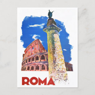 Carte Postale Rome Italie voyage vintage