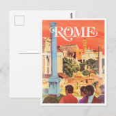Carte Postale Rome Italie voyage vintage (Devant / Derrière)