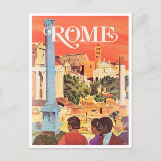 Carte Postale Rome Italie voyage vintage (Devant)
