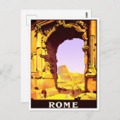 Carte Postale Rome Italie voyage vintage (Devant / Derrière)