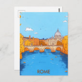 Carte Postale Rome Italie Voyages (Devant / Derrière)