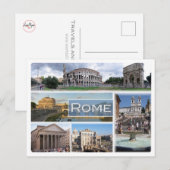 Carte Postale ROME, Latium, Italie, Europe, Rom, Roma, (Devant / Derrière)