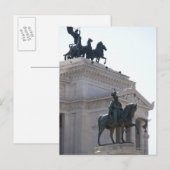 Carte Postale Rome. Le monument Vittorio Emanuele (Devant / Derrière)