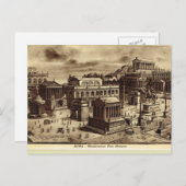 Carte Postale Rome, l'impression de roman forum (Devant / Derrière)