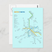 CARTE POSTALE ROME METRO (Devant / Derrière)