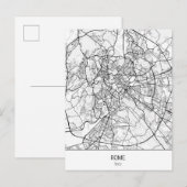 Carte Postale Rome minimaliste Italie (Devant / Derrière)