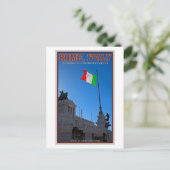 Carte Postale Rome - Monument Vittorio (Debout devant)