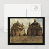 Carte Postale Rome, Piazza del Popolo (Devant / Derrière)