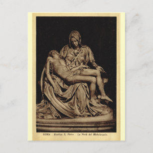 Carte Postale Rome, Pieta, par Michel-Ange