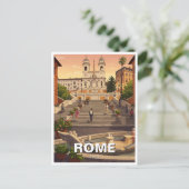 Carte Postale Rome Place d'Espagne Italie Voyage (Debout devant)