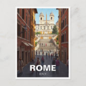 Carte Postale Rome Place d'Espagne Italie Voyage (Devant)