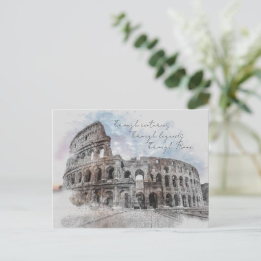 Carte Postale Rome Postcard – Through Centuries, Through Legends (Debout devant)