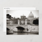 Carte Postale Rome, San Peter Carré (Devant / Derrière)