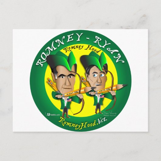 Carte Postale Romney Ryan 2 Archers (Devant)