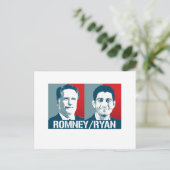 CARTE POSTALE ROMNEY RYAN ART (Debout devant)