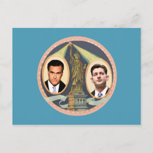 Carte Postale Romney Ryan Retro