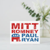 Carte Postale Romney Ryan Run Vote Win (Debout devant)