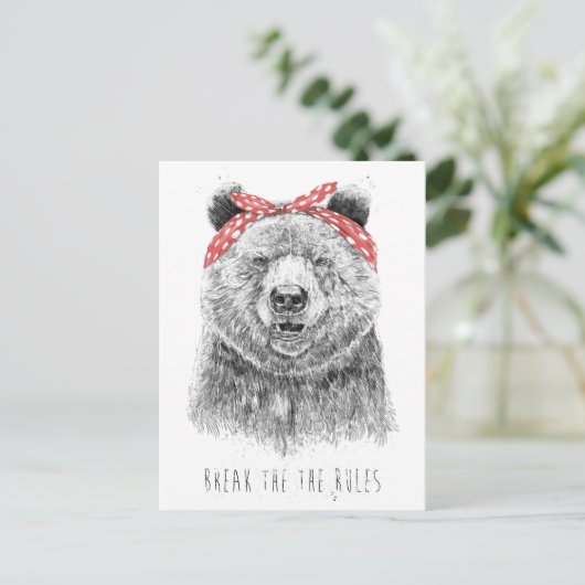 Carte Postale Rompre les règles (Debout devant)