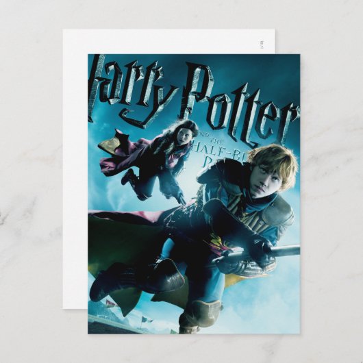 Carte Postale Ron et Ginny sur les salles 1 (Devant / Derrière)