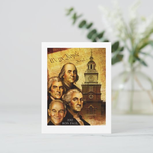 Carte Postale Ron Paul "Nous Le Peuple" (Debout devant)