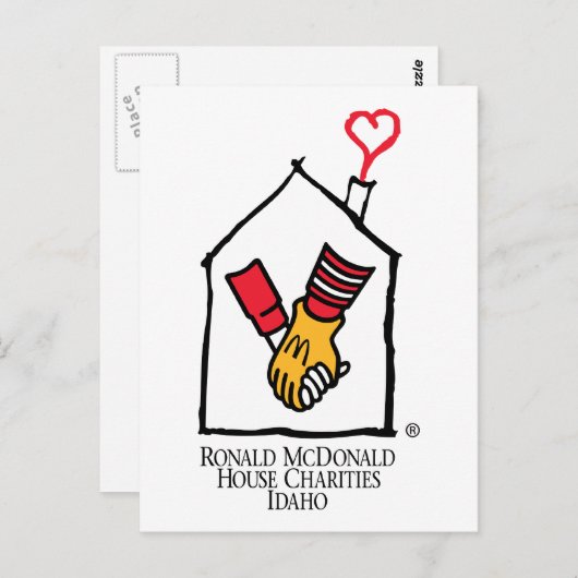 Carte Postale Ronald McDonald Hands (Devant / Derrière)