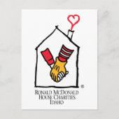 Carte Postale Ronald McDonald Hands (Devant)
