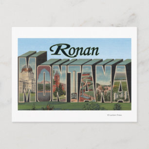 Carte Postale Ronan, MontanaGrandes lettres ScènesRonan, MT