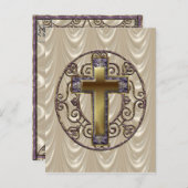 Carte postale ronde violette (Devant / Derrière)